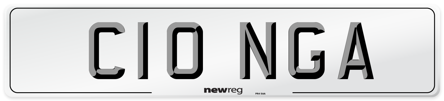 C10 NGA Number Plate from New Reg